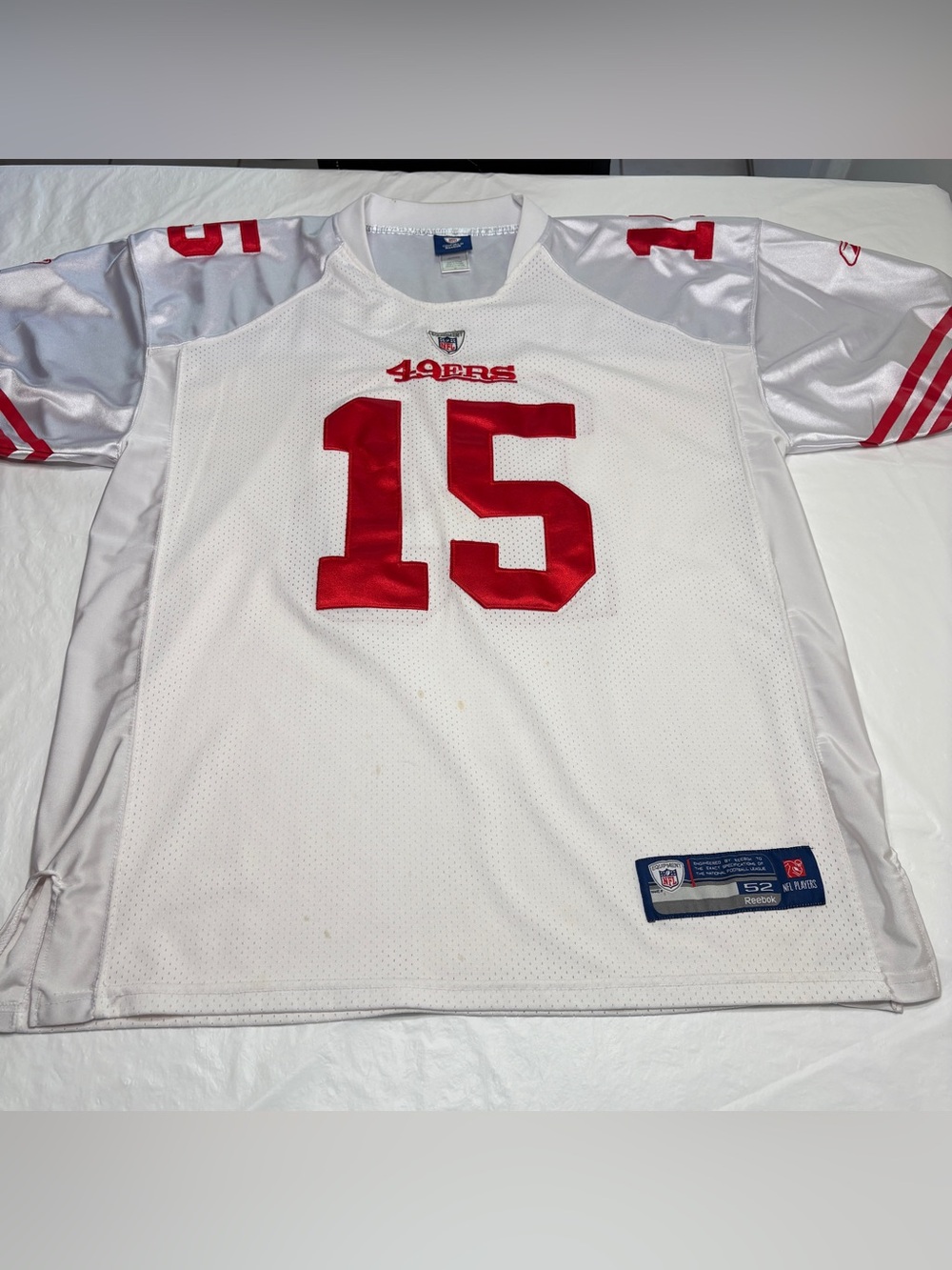 Reebok San Francisco 49ers Michael Crabtree #15 NFL Jersey Men’s 52 XXL Stained